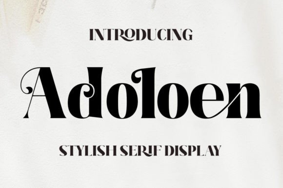Adoloen: A Serif Font That Brings Warmth to Editorial Design