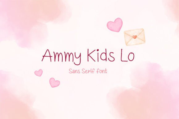 Ammy Kids Lo: A Playful Sans Serif Font for Crafters