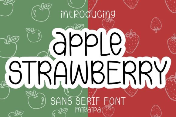 Apple Strawberry Font: A Playful Sans Serif for Creative Branding