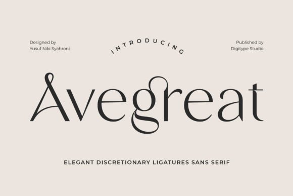 Avegreat: The Serif Font That Cleans Up Your Campaign Visuals