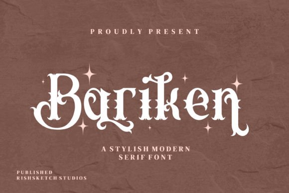 Bariken: A Serif Font That Brings Handmade Products to Life