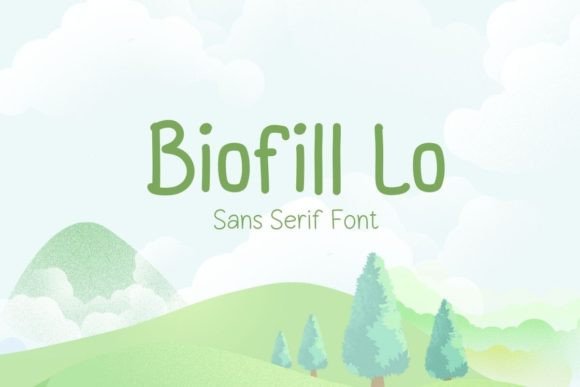 Biofill Lo: A Minimal Sans Serif Font for Crafters and Sellers