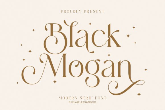 Black Mogan: A Modern Serif Font for Campaign Visuals