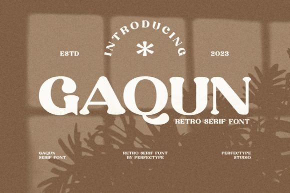 Gaqun: An Elegant Serif Font for Publishing and Editorial Design