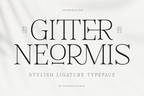 Gitter Neormis: A Display Serif for Editorial Storytelling