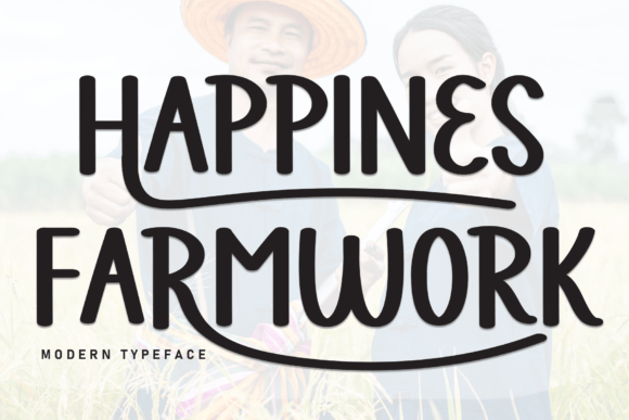 Happines Farmwork: A Charming Sans Serif Font for Editorial Design