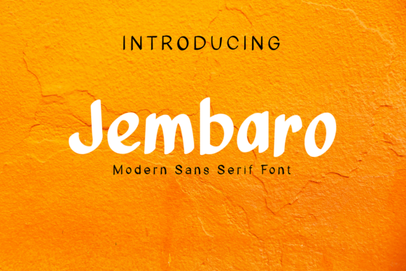 Jembaro: Modern Sans Serif Font for Campaign Design