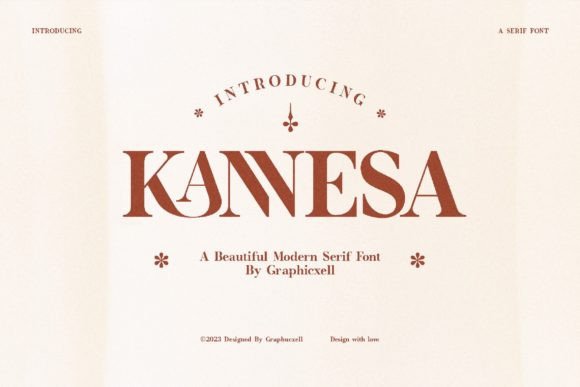 Kannesa: A Serif Font That Elevates Handmade Products
