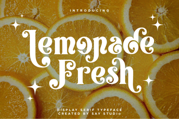 Lemonade Fresh: A Display Serif Typeface for Handmade Goods
