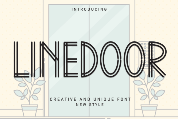 Linedoor: A Decorative Font for Bold Editorial Headlines and Publication Branding