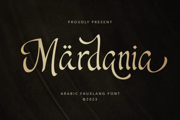 Mardania: A Serif with Quiet Confidence for Brand Work