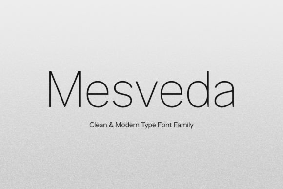 Mesveda: A Clean Sans Serif Typeface for Editorial Impact