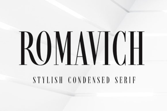 Romavich: A Condensed Serif Font for Editorial Design