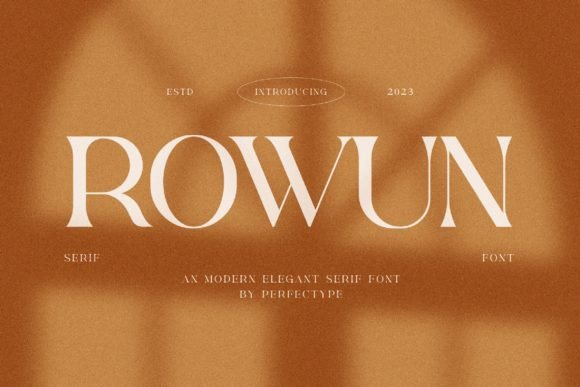 Rowun: A Serif Font for Small Business Branding That Works