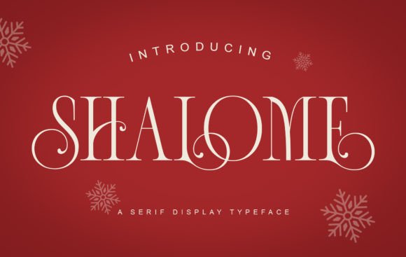 Shalome: A Serif Display Font for Elegant Editorial Storytelling