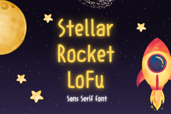 Stellar Rocket Lofu: A Playful Sans Serif Font for Editorial Design