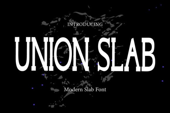 Union Slab: A Slab Serif Font for Handmade Products and Printables