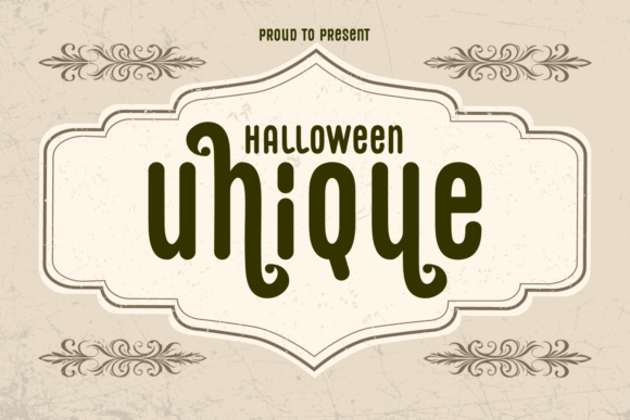 Unique Halloween: A Serif Font for Bold Digital Design
