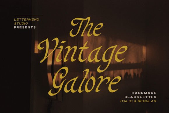 Vintage Galore: A Blackletter Typeface for Digital Branding